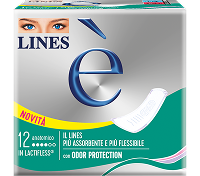 Assorbenti LINES è notte con ali per flussi abbondanti