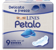 Pacchetto LINES Petalo Blu Notte con ali flussi molto abbondanti